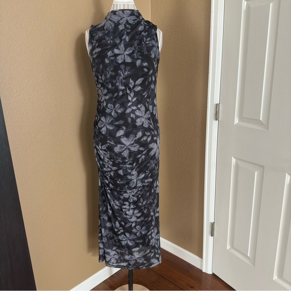 Steve Madden Dress Mesh Grey Floral Size M New With Tags